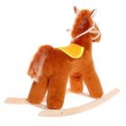 Качалка «Лошадь», цвет коричневый - Фото 4
