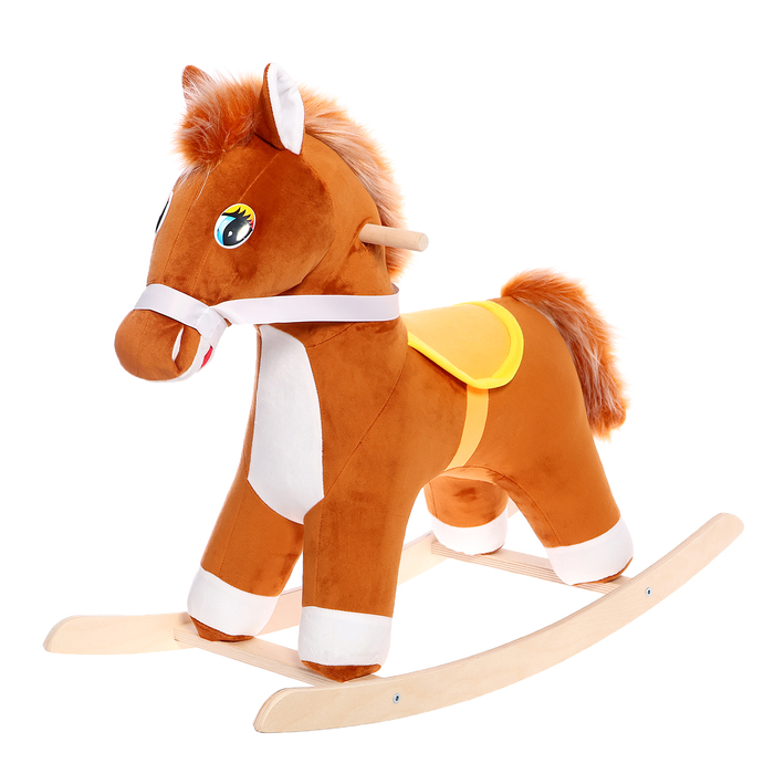 Качалка «Лошадь», цвет коричневый - Фото 1