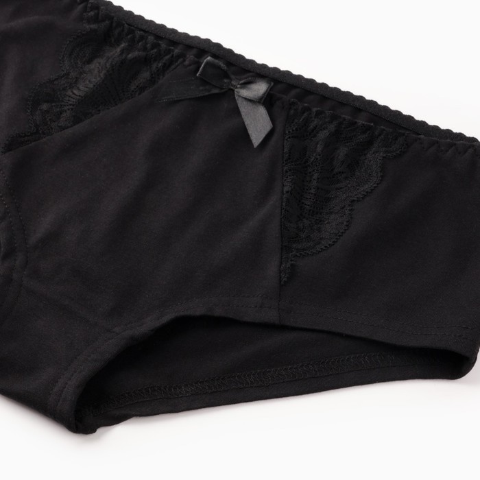 Трусы женские шорты, цвет чёрный, размер 56