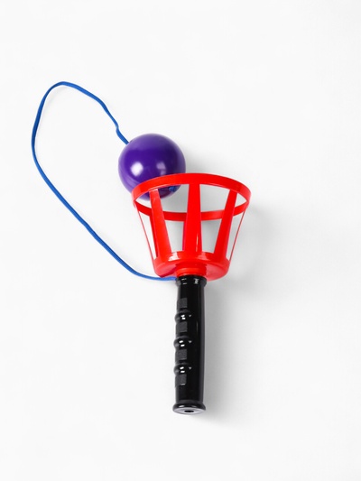 Игра «Поймай мяч», корзинка d=10.5 см, мячик d=7.5 см 2 шт. (набор)