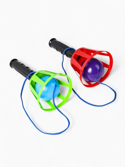 Игра «Поймай мяч», корзинка d=10.5 см, мячик d=7.5 см 2 шт. (набор)