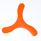 Бумеранг трехлопастной, 23 х 23 см, пластик, оранжевый - Фото 1