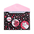 Папка-конверт А5, на кнопке, 240 х 170 мм, 180 мкм, Феникс "Сердечки" - фото 24178734 Папка-конверт А5, на кнопке, 240 х 170 мм, 180 мкм, Феникс "Сердечки" - фото 24178734