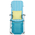 Кресло-шезлонг с матрасом и декоративной подушкой, цвет бирюзовый - Фото 3