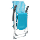 Кресло-шезлонг с матрасом и декоративной подушкой, цвет бирюзовый - Фото 5