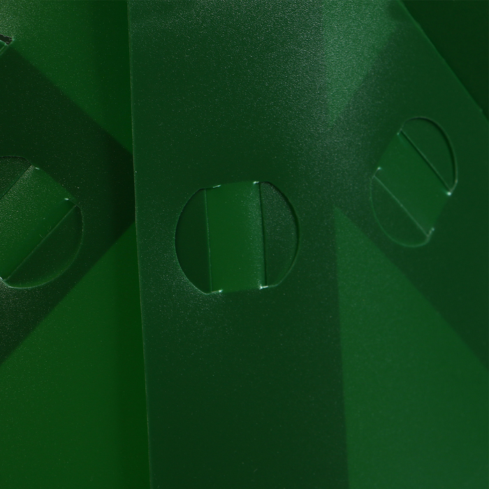 Клумба пластиковая, d = 15–35 см, h = 40, «Цветочная карусель», зелёная - фото 1905281550
