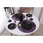 Тарелка суповая Avvir Carve, d=21,5 см, стеклокерамика, цвет чёрный - фото 4456248