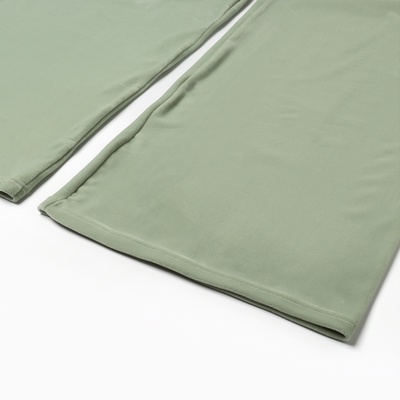 Брюки домашние женские KAFTAN Plushy, размер 40-42, зелёные