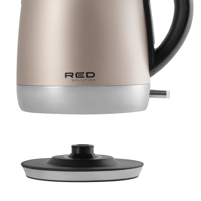 Чайник электрический RED Solution RK-M1552, металл, 1.7 л, 2100 Вт, бежевый