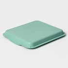 Поднос IDEA, 25×29×3.2 см, пластик, бирюзовый - Фото 3
