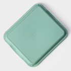 Поднос IDEA, 25×29×3.2 см, пластик, бирюзовый - Фото 4