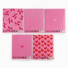 Тетрадь в клетку, 48 л., А5, на скрепке, блок №1 «Прямо в сердце» софт-тач, МИКС - Фото 4