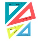 Набор треугольников 4 шт. Calligrata катет 9/12/14/20 см, непрозрачные, цветные - Фото 2