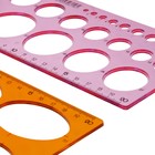 Набор трафаретов окружности 2 штуки, Calligrata, 22/36 диаметра, МИКС - Фото 3