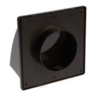 Выход стенной "ВИЕНТО" 100ВСП, 175 х 175 мм, d=100 мм, с обратным клапаном, коричневый - фото 24079774