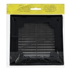 Решетка вентиляционная "ВИЕНТО" 1515ВР, 150х150 мм, с сеткой, разъемная, черная - фото 9865755