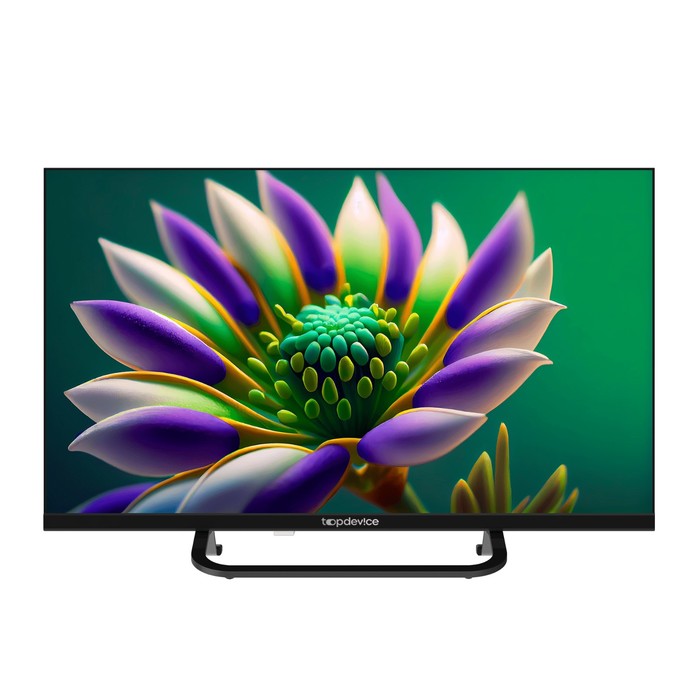 Телевизор Topdevice TDTV24CS04HBK, 24",1366x768, DVB-/T2/C/S2,HDMI 3,USB 2, smart tv,чёрный - Фото 1