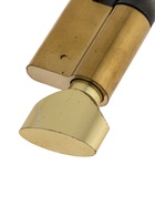 Цилиндровый механизм, 80 мм, с вертушкой, перфор. ключ, 5 ключей, цвет золото - Фото 4