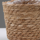 Кашпо плетеное "Сафари", 15,5х15,5х13,5 см, натуральный - Фото 3