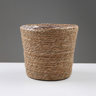 Кашпо плетеное "Сафари", 25,5х25,5х23 см, натуральный - Фото 1