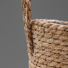 Кашпо плетеное "Сафари" с ручками, 17,5х17,5х16 см, натуральный - Фото 3
