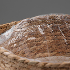 Кашпо плетеное "Танзания" с ручкой, 25,5х25,5х23 см, натуральный, белый - Фото 5