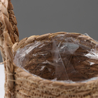 Кашпо плетеное "Кения" цилиндр с ручками, 15,5х15,5х13,5 см, натуральный - Фото 5