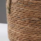 Кашпо плетеное "Кения" цилиндр с ручками, 21,5х21,5х18,8 см, натуральный - Фото 4