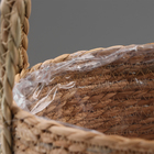 Кашпо плетеное "Кения" цилиндр с ручками, 21,5х21,5х18,8 см, натуральный - Фото 5