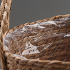 Кашпо плетеное "Кения" цилиндр с ручками, 25,5х25,5х23 см, натуральный - Фото 5