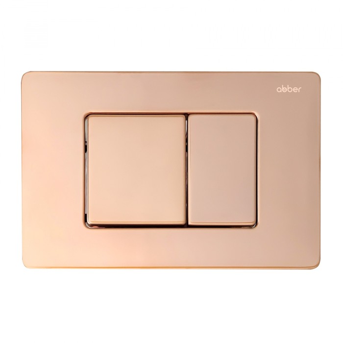 Кнопка смыва ABBER AC0120RG, для скрытых систем инсталляции, цвет розовое золото - Фото 1