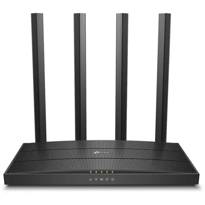 Wi-Fi роутер TP-Link ARCHER C6, 1267 Мбит/с, 4 порта 1000 Мбит/с, чёрный - Фото 1
