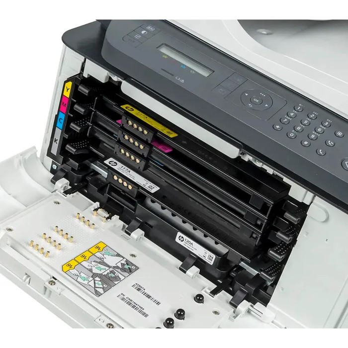 МФУ, лаз цветная печать HP MFP 179fnw, 600 x 600 dpi, А4, Wi-Fi, белый - фото 51564226