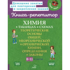 Химия в таблицах и схемах. 8-11 класс. Теоретические основы общей, неорганической и органической химии, определения и законы. Лилле В.П.