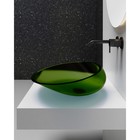 Раковина ABBER Kristall AT2812Emerald, накладная, 535х425х150 мм, зеленая - Фото 4