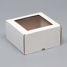 Коробка под торт, с окном, 20 х 20 х 10 см - Фото 2