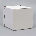 Кондитерская упаковка, с окном, "Круг", белая, 50 х 50 х 50 см - Фото 4