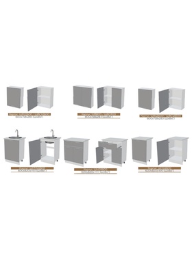 Кухонный гарнитур прямой «Престиж», 2000 мм, цвет белый/мрамор золото МДФ