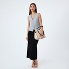 Сумка женская на молнии «Саломея», цвет бежевый - фото 25470612