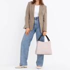 Сумка-мешок женская на молнии, цвет серый - фото 24356493