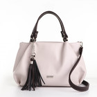 Сумка женская на молнии «Саломея», цвет серый - Фото 3