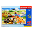 Макси-пазл «Сафари», 40 элементов - фото 24080231