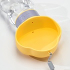 Поилка прогулочная 345 мл, жёлтая - Фото 6