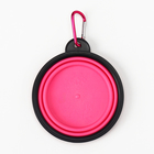 Миска силиконовая, складная, 250 мл, 11 см, розовая - Фото 6