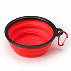 Миска силиконовая, складная, 350 мл, 13 см, красная - Фото 2