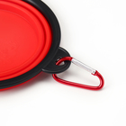 Миска силиконовая, складная, 350 мл, 13 см, красная - Фото 5