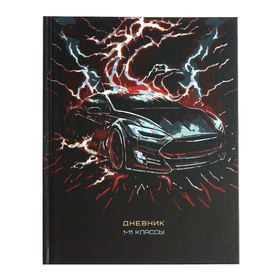 Дневник универсальный 1-11 класс Lightning fast, 40 листов, твердая обложка, глянцевая ламинация, тиснение серебряной фольгой, блок офсет