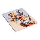 Дневник для музыкальной школы "Веселое трио", 48 листов, твердая обложка, матовая ламинация, выборочный лак, блок офсет - фото 24486013