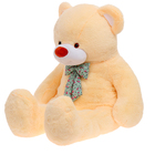 Мягкая игрушка «Медведь с бантом», цвет бежевый, 160 см - Фото 3