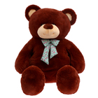 Мягкая игрушка «Медведь с бантом», цвет коричневый, 160 см - фото 321610156